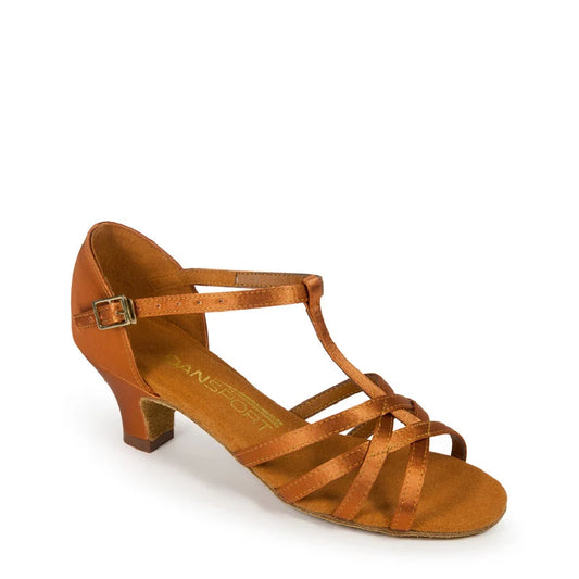 Dansport 'Girls/Ladies G1012 - Tan Satin'