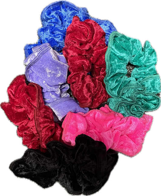 Scrunchies - 'Crushed Velvet'
