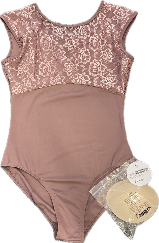 Tendu 'Floral Lace Leotard'