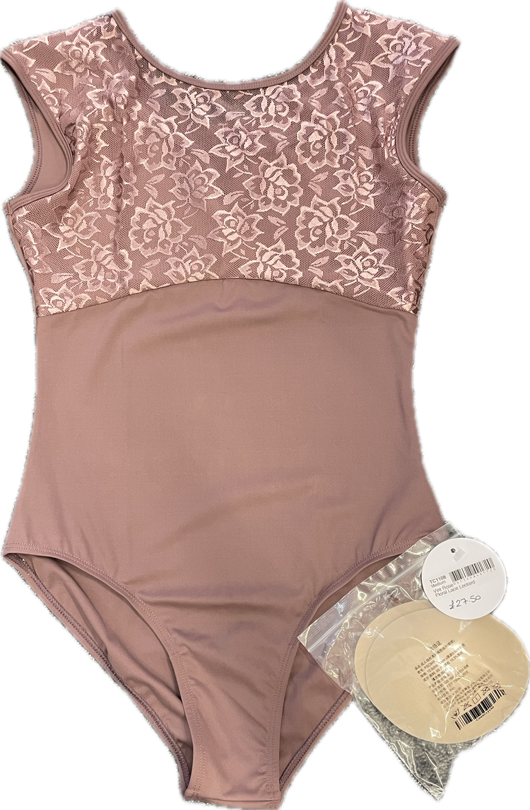 Tendu 'Floral Lace Leotard'