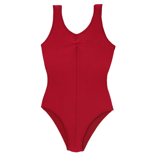 'Louise' Nylon Lycra Leotard - Red Shades