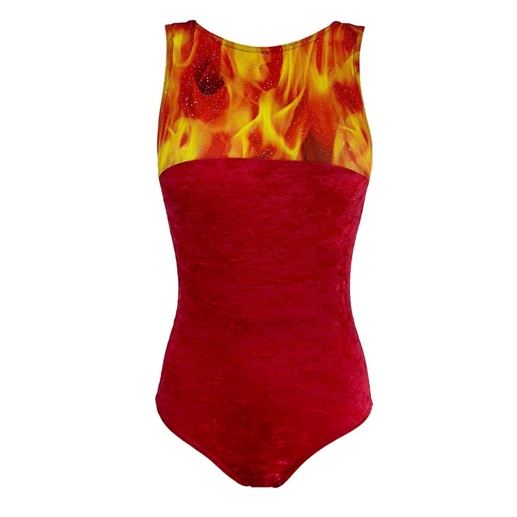 Starlite 'Crushed Velour Asha Leotard'