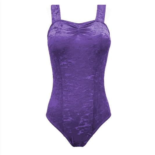 Starlite 'Crushed Velour Saffy Leotard'