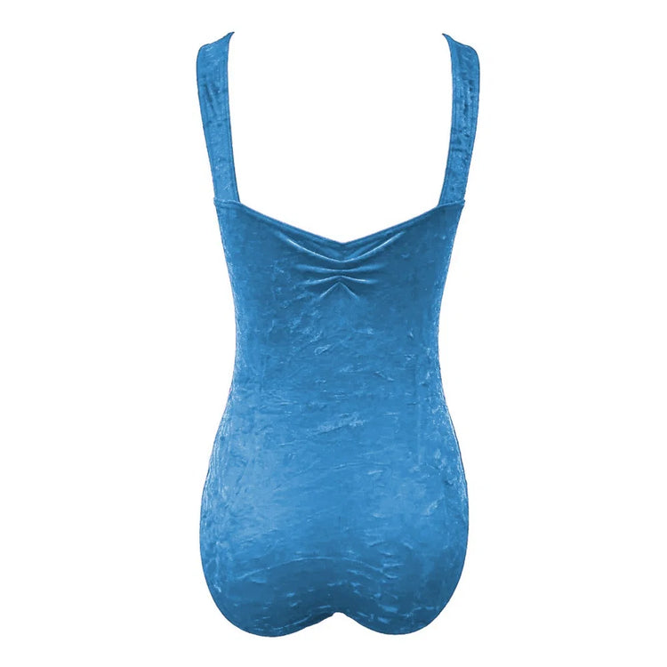 Starlite 'Crushed Velour Saffy Leotard'
