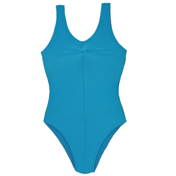 'Louise' Nylon Lycra - Blue Shades