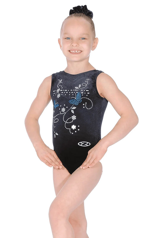 The Zone 'Panache Butterfly Motif Sleeveless Gymnastics Leotard'