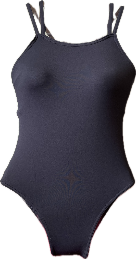 Roydon 'Black Daisy Camisole Leotard'