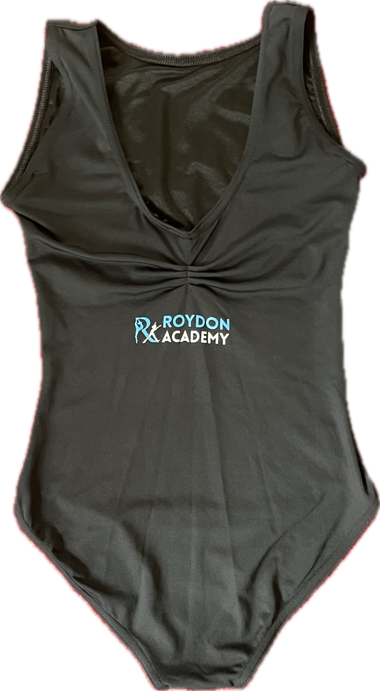 Roydon 'Black Slash Neck Leotard'