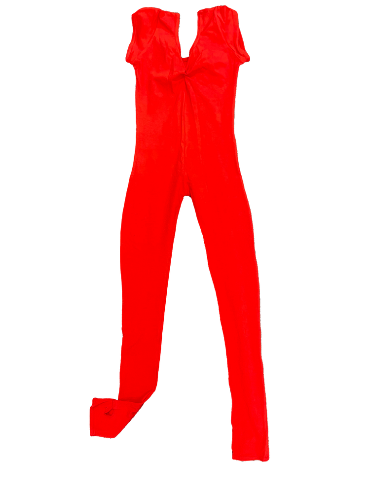 *SALE* Red Cotton Lycra Catsuit