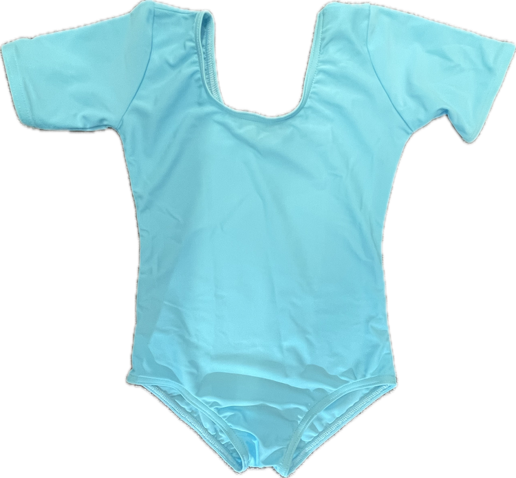 Aqua Short Sleeved Leotard