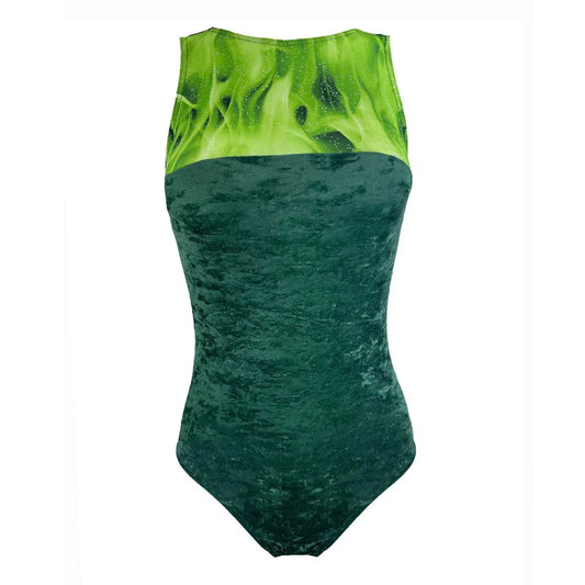Starlite 'Crushed Velour Asha Leotard'