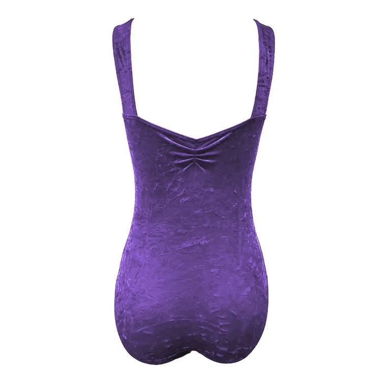 Starlite 'Crushed Velour Saffy Leotard'