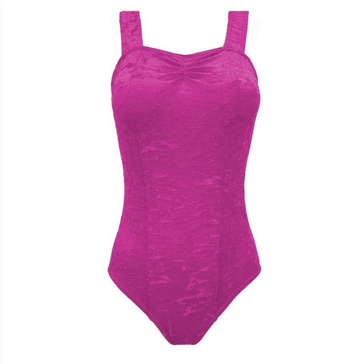 Starlite 'Crushed Velour Saffy Leotard'