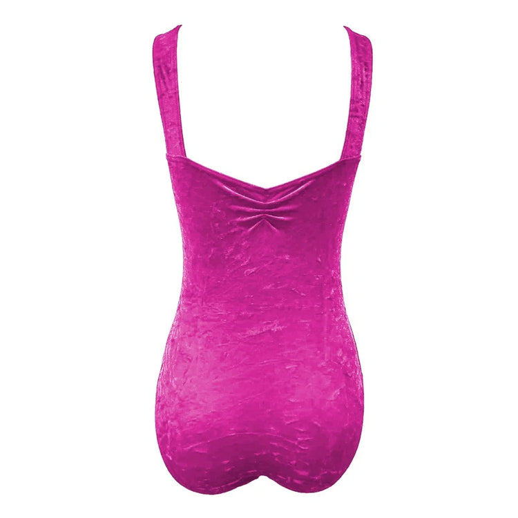 Starlite 'Crushed Velour Saffy Leotard'
