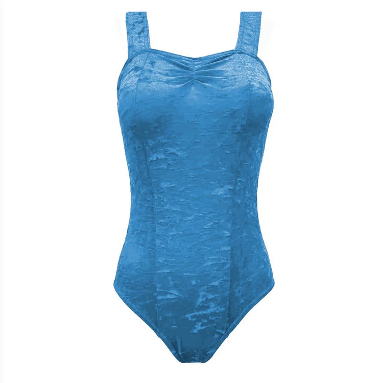 Starlite 'Crushed Velour Saffy Leotard'