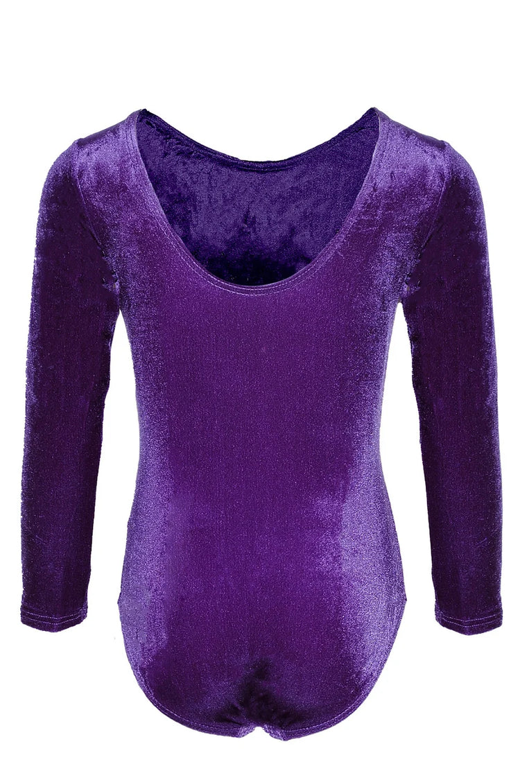 The Zone 'Tiara Crystal Motif Long Sleeved Gymnastics Leotard'
