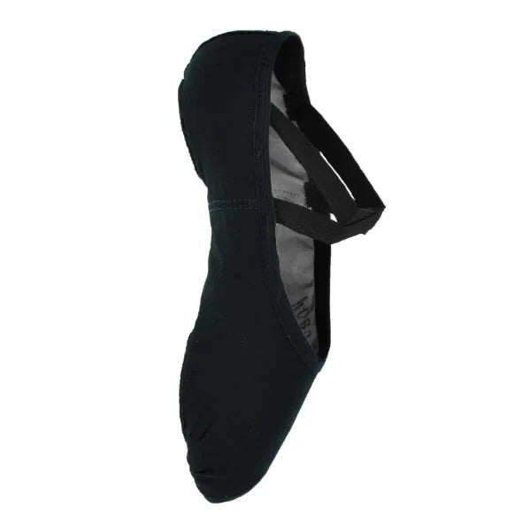 So Danca SD16 'Stretch Canvas Split Sole Ballet Shoe Black'